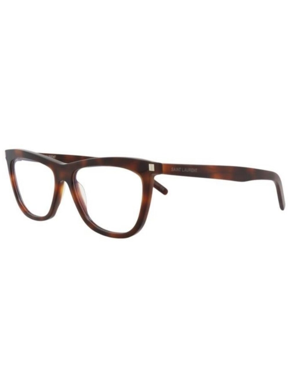 New Saint Laurent Womens Cat Eye Havana Havana Transparent Fashion Designer Eyeg